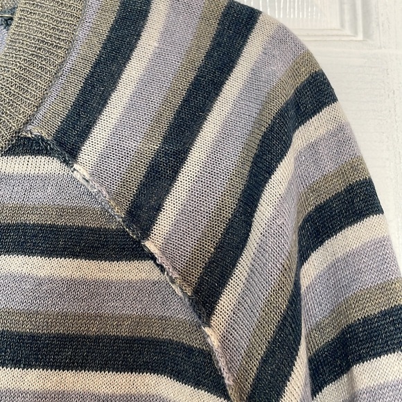Joie linen striped sweater - Size Large - Picture 5 of 7